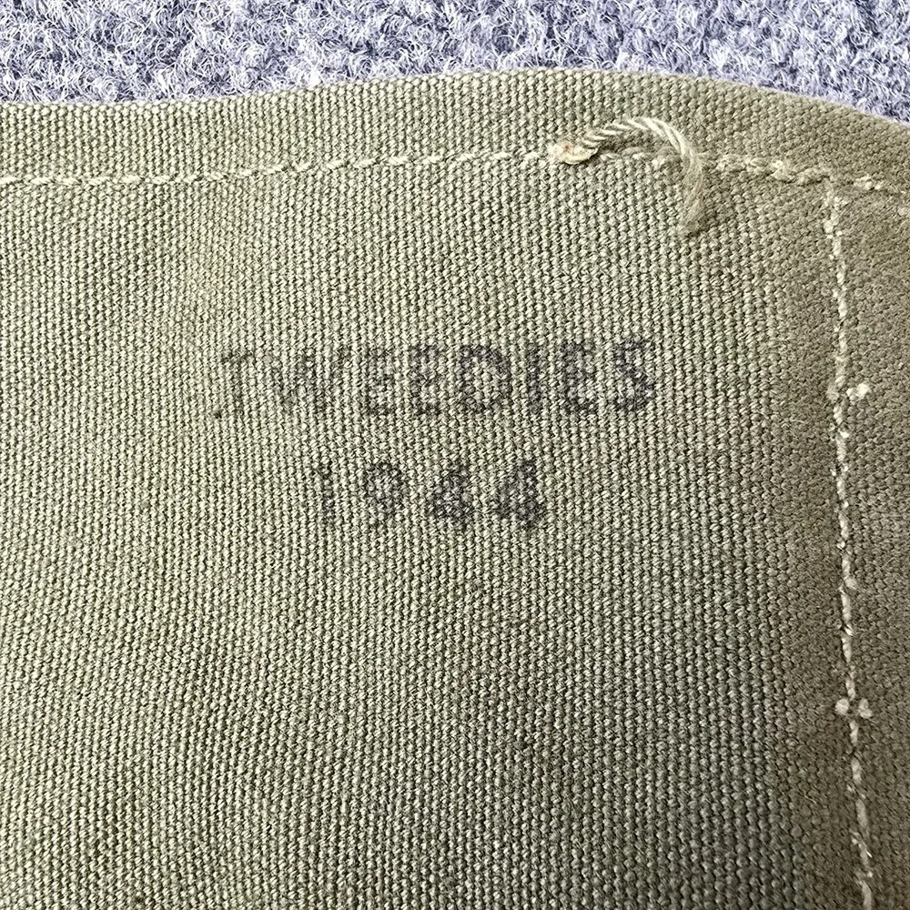 WWII 1944 USN Sea Bag Tweedies Canvas Duffel – Named‎ M. M. Lorenz – 36x20